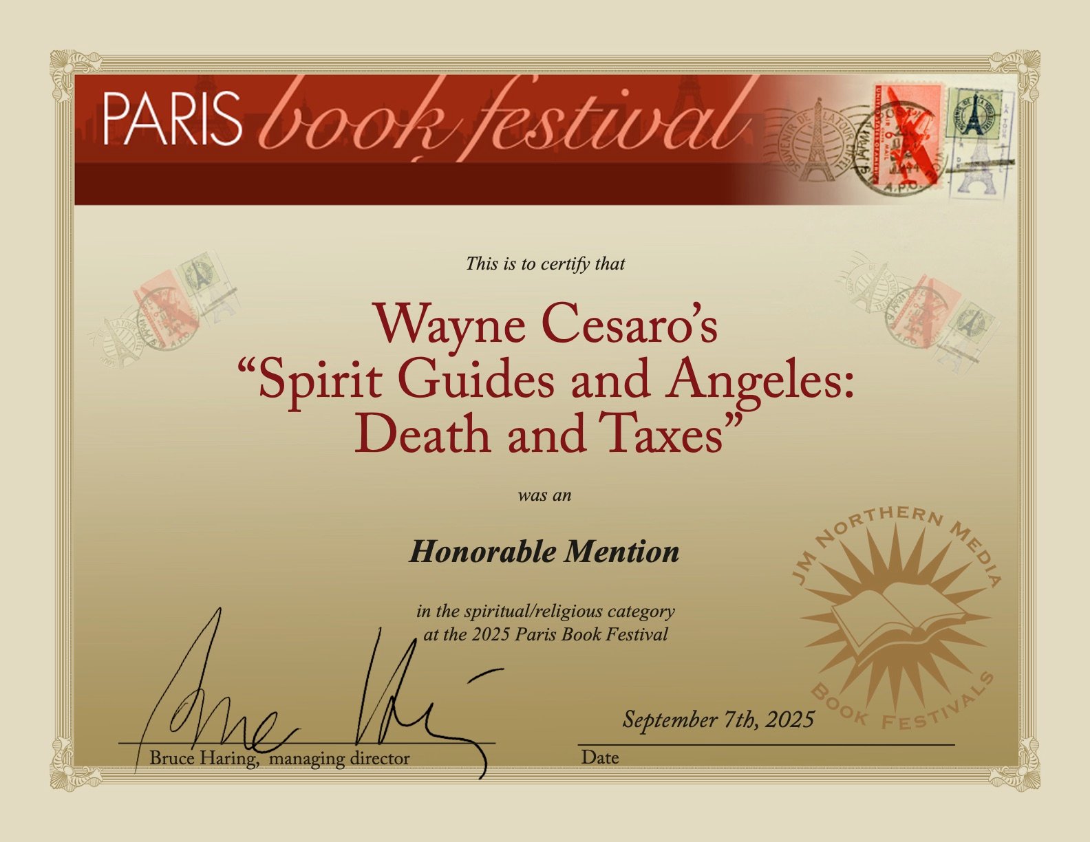 Industry recognition for published works